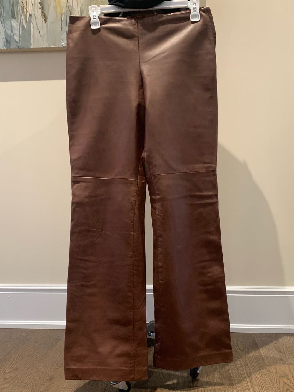 Women’s Brown Leather Pants